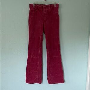 Pilcro Women's Flare Jeans in Deep Pink